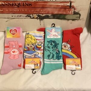 Care Bears, Rainbow Brite and My Little Pony Socks Set